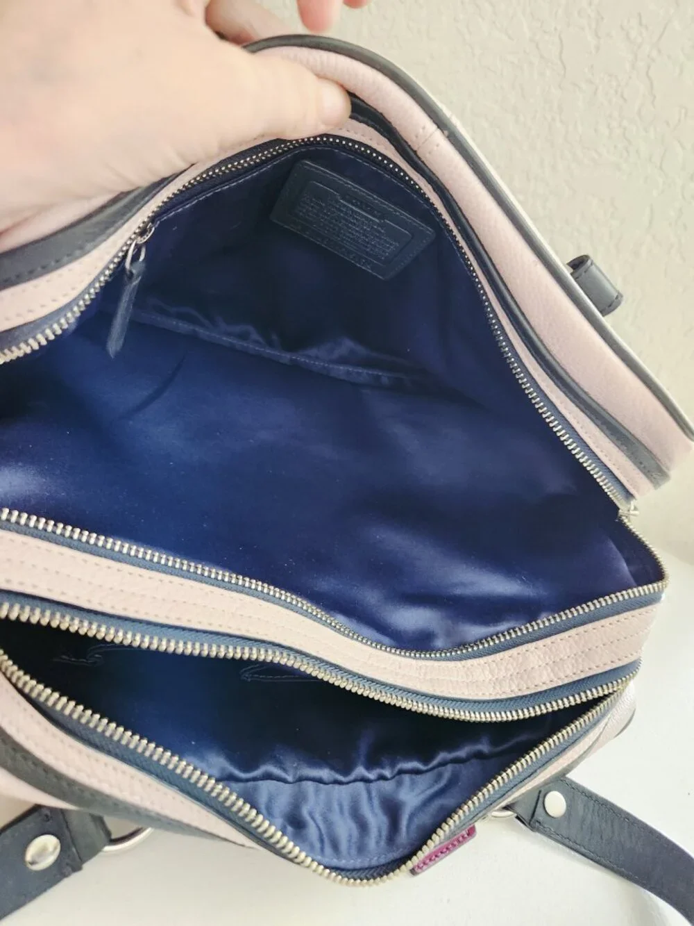 Euc Coach Laura Leather Spectator Shoulder Bag Purse